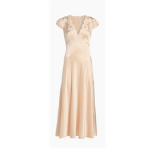 DÔEN Silk Dress, Coraline Dress in Peach Sorbet