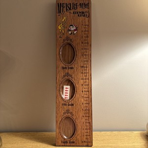 VTG Wood Measure Mate Kids Growth Chart Picture Frame Pre-6th Gr.