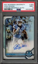 2021 Bowman U Chrome JOSH DOWNS #JDO 1st Refractor Auto PSA 9 North Carolina