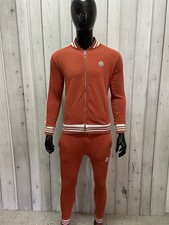 Herren Trainingsanzug MONCLER Zip Sweatshirt Jogger Pants Orange Größe S