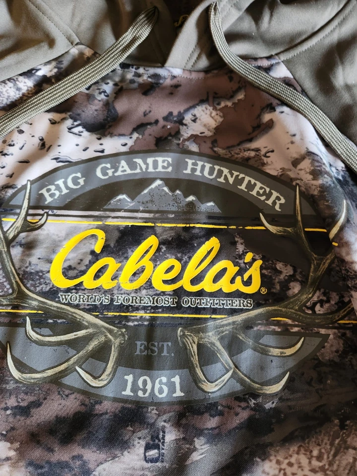 Cabela’s Big Game Hunter Sudadera con Capucha Para Hombre Talla Pequeña Camuflada Caza Sudadera Exterior Foto 3 de 4