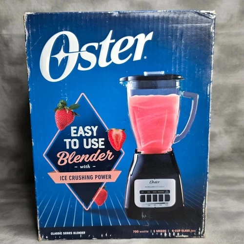 OSTER Classic BLSTSG-B00-000 5 Speed Blender Black NEW, Sealed