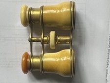 Lemaire ET Paris Vintage Binoculars Inscription In Leather Case Indecipherable