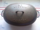 GRISWOLD CAST IRON NO. 7 OVAL ROASTER DUTCH OVEN