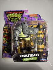Playmates Toys TMNT Mutant Mayhem Rocksteady 5 in Action Figure - 83293