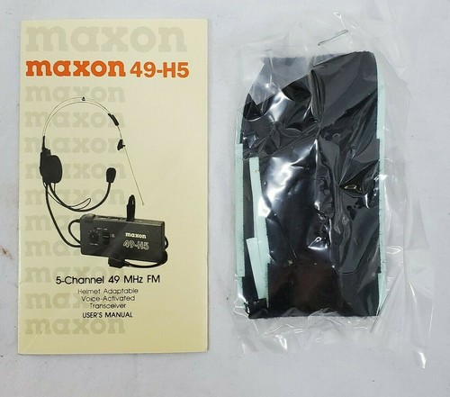 Maxon Hands-Free Communicator Model #49-H5 - Deluxe 5-Channel FM 2-Way Radio - Picture 4 of 12
