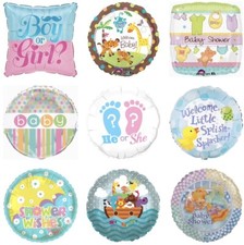 Welcome Baby 18" Balloons Foil Mylar Boy or Girl Baby Shower Gender Reveal A