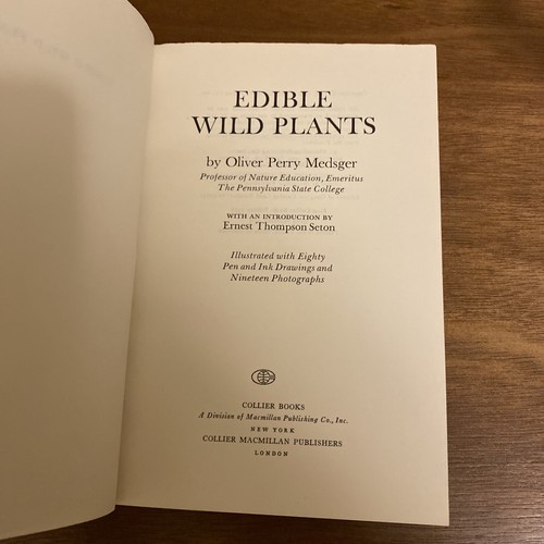 Edible Wild Plants : Guide North American By Oliver Perry Medsger 1972 Collier - Foto 6 di 8