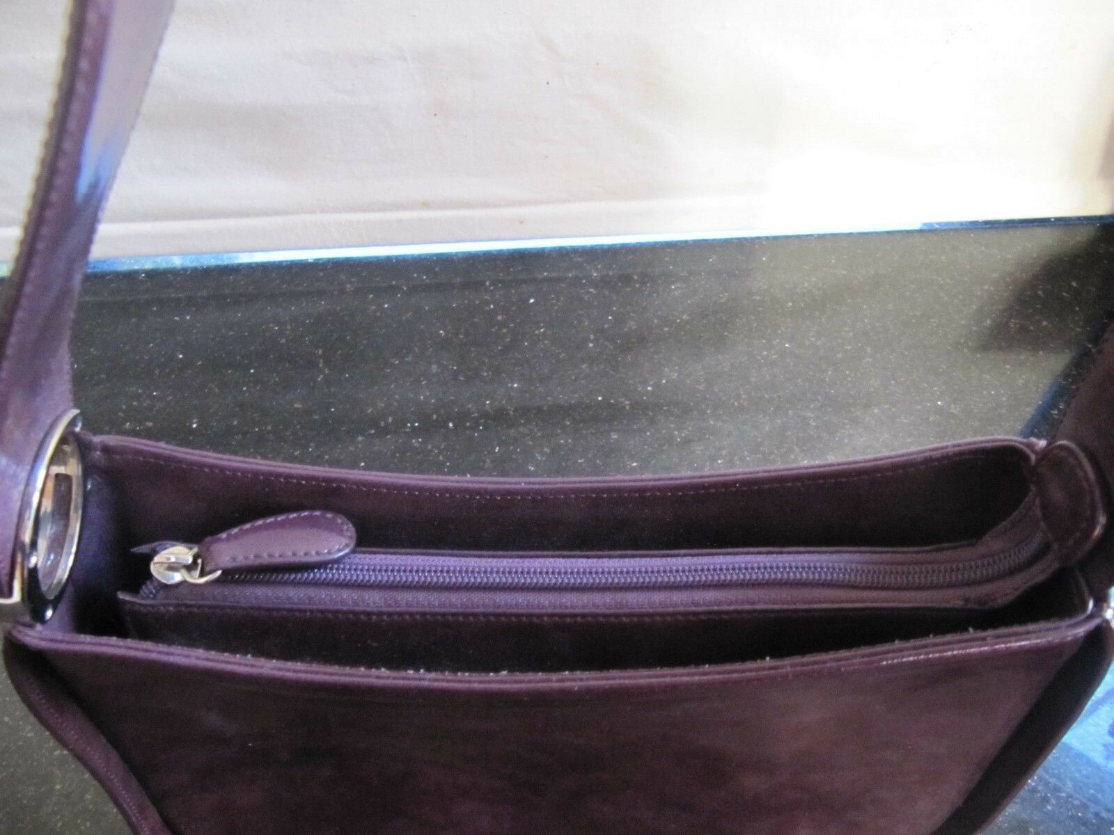 VTG RARE 90's OROTON LIMITED EDITION PLUM SHOULDER BAG WITH ORIGINAL DUST BAG image 7