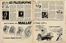 Article Presse (Ref Lip 0413) 09/1967 : PUB : UDERZO GOMME MALLAT ASTERIX  1page