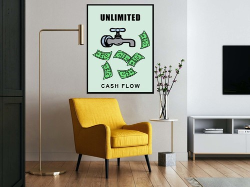 UNBEGRENZTE Vision des Erfolgs Denkweise Monopoly Druck Motivation POSTER/LEINWAND ed1 - Bild 8 von 9