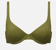 NWOT Cuup Size 17 Fern The Scoop Swim Top UPF 50 Protection Underwire