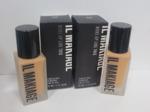 IL MAKIAG WOKE UP LIKE THIS FLAWLESS BASE FOUNDATION #040 1 OZ BOXED (LOT OF 2)