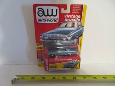 AW Auto World Vintage Muscle 1963 Dodge Polara 500 Max Wedge Blue 1:64 2019 MOC