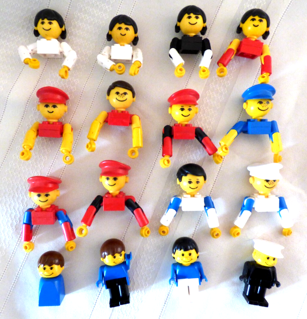 Vintage Lego People Vintage LEGO 1970's Family Figures, Boy, Girl