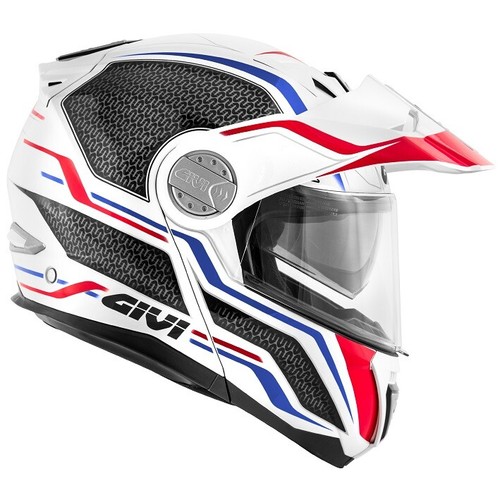 Casco modulare moto Givi X33 Canyon Layers bianco rosso blu BMW Gs | eBay