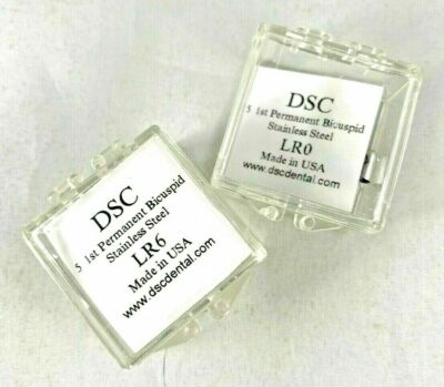 DSC Dental 1st Permanent Bicuspid Stainless Steel 5 per Pk All sizes USA