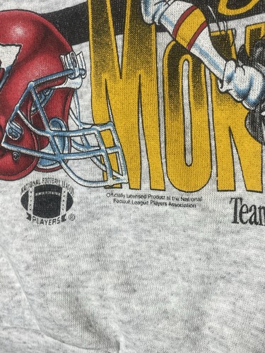 Maglione Vintage 1994 Kansas City Chiefs Super Bowl Caricature XL Joe Montana NFL - Foto 8 di 17