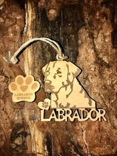 Labrador Retriever Christmas Ornament  2 FREE MAGNETS