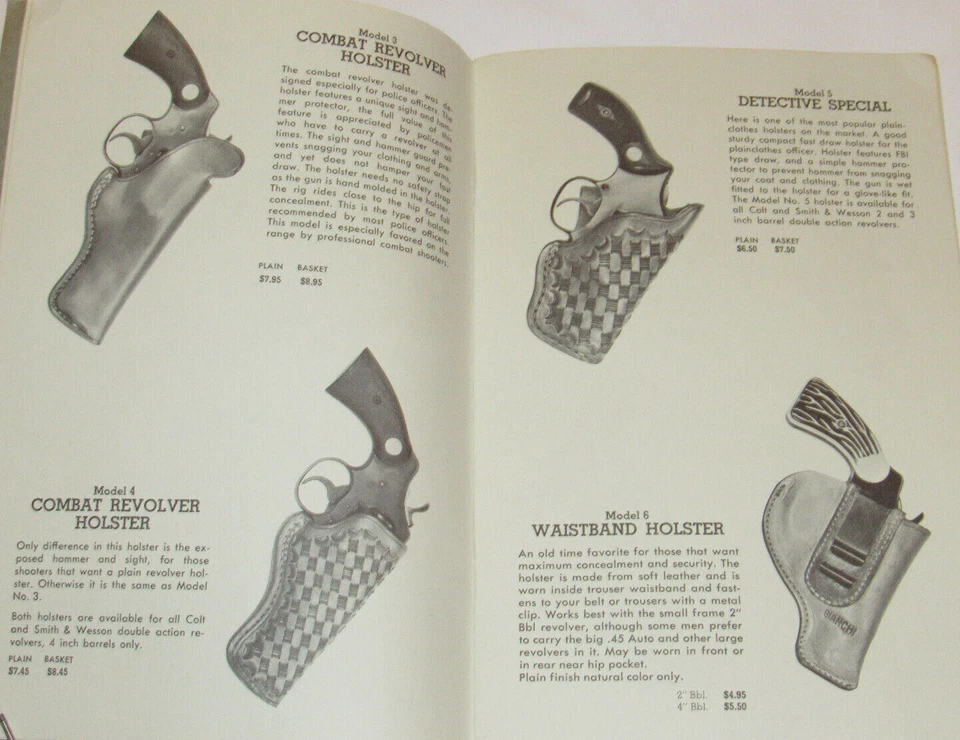 VTG 1960s BIANCHI HOLSTERS CATALOG! POLICE/BODY GUARD/GUNFIGHTER! PICS & PRICES! - Image 3 of 4