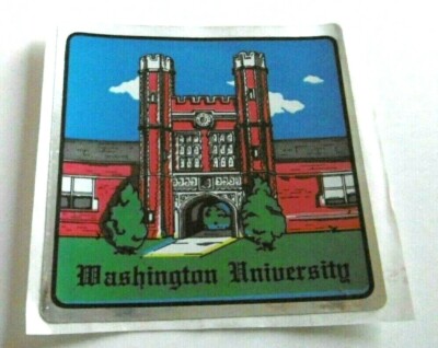 Souvenir-Aufkleber Washington University St. Louis Missouri Universität USA 80er