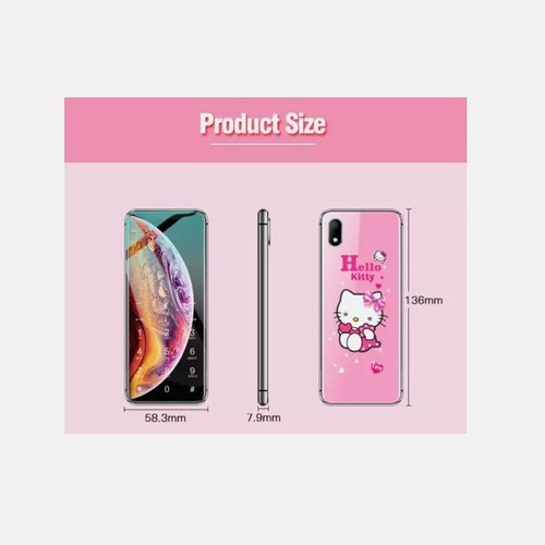 T88 Unlocked Luxury Ultra-thin Cute Phone Girls Cartoon Dual sim Mobile Phone - Picture 12 of 12