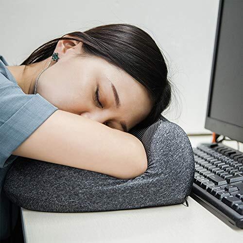 Memory Foam Travel Pillow with Breathable Cover Eye Mask and Earplugs for Neck Support
