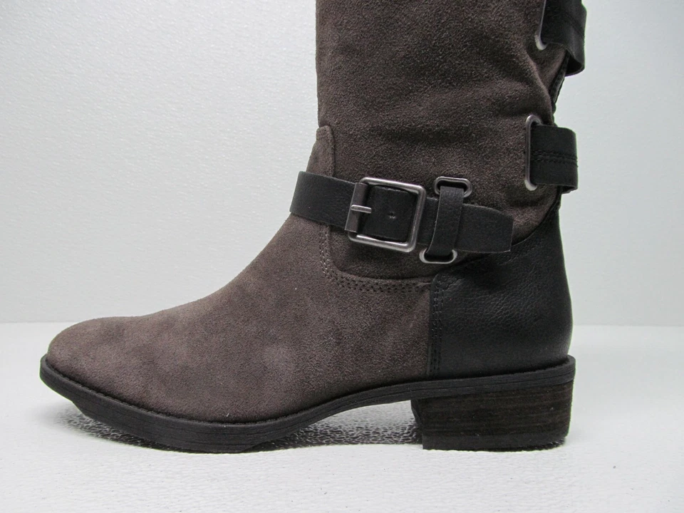 Sole Society Franzie Women's  Riding Boots Brown/Black Leather Size 8 B - Image 4 of 4