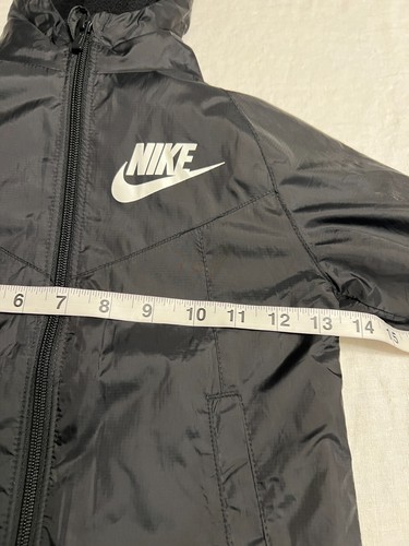 Nike Boy's Black Jacket Full Zip Hoodie Size 4T - Picture 5 of 7