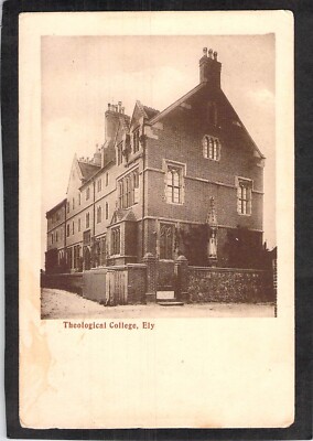 D2667 UK Ely Theological College PU1908 vintage postcard