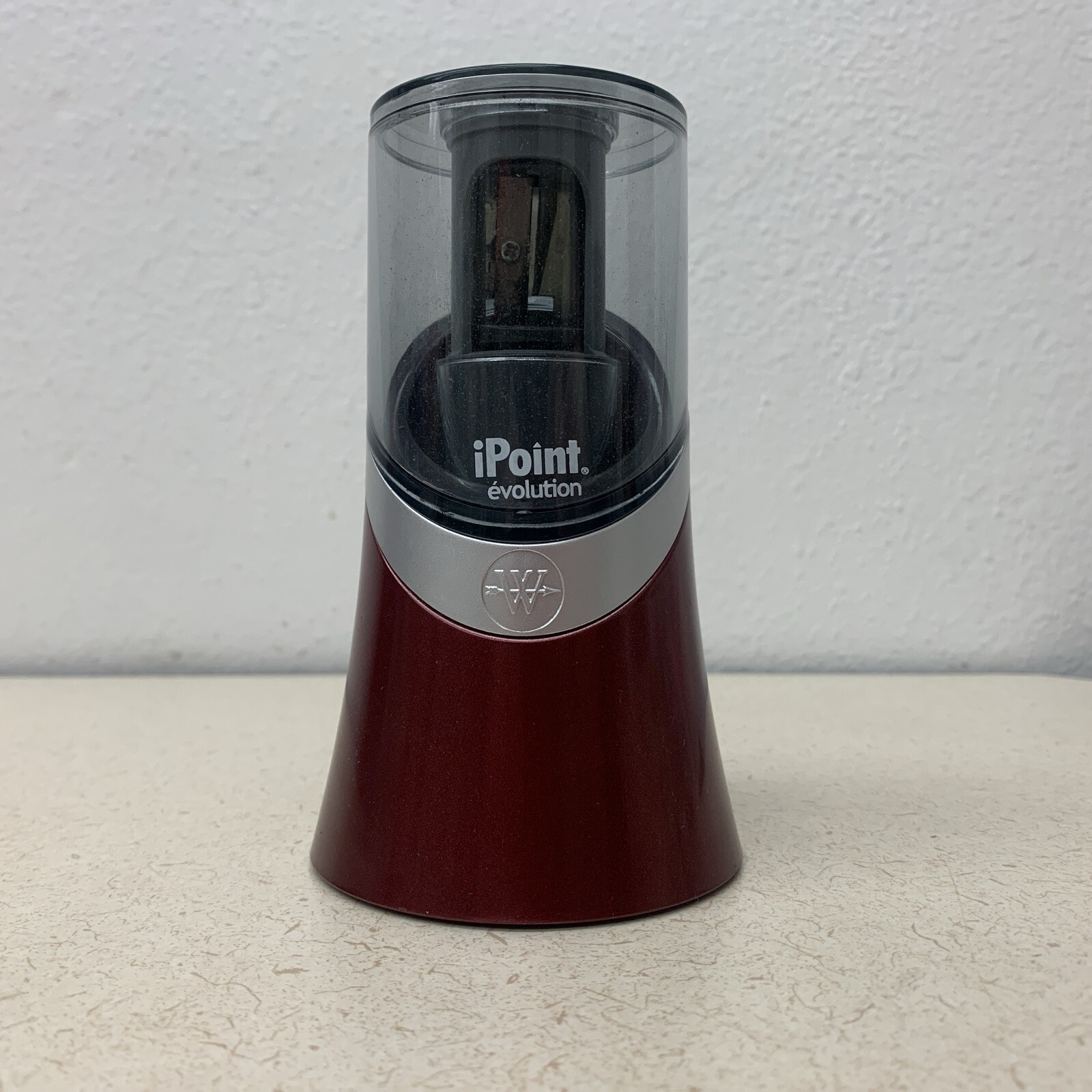 Sharpener  Ipoint Evolution Electric Red Silver Battery Operated