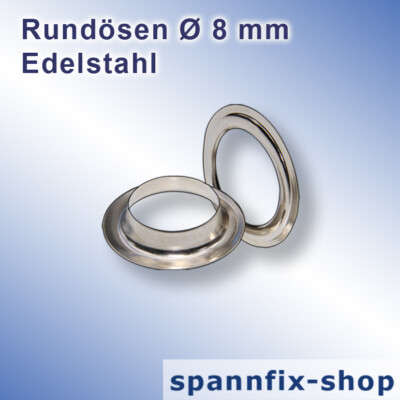Rundösen Ø 8 mm Edelstahl Einschlagstempel Locheisen Lochungsunterlage PVC Plane