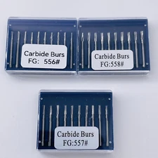 Dental Tungsten Steel Carbide Burs High Speed Handpiece FG 556/557/558