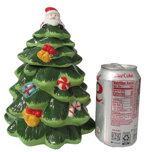 CHRISTMAS TREE  with SANTA on top.  Santa's Favorite Festive Cookie Jar - Bild 4 von 10
