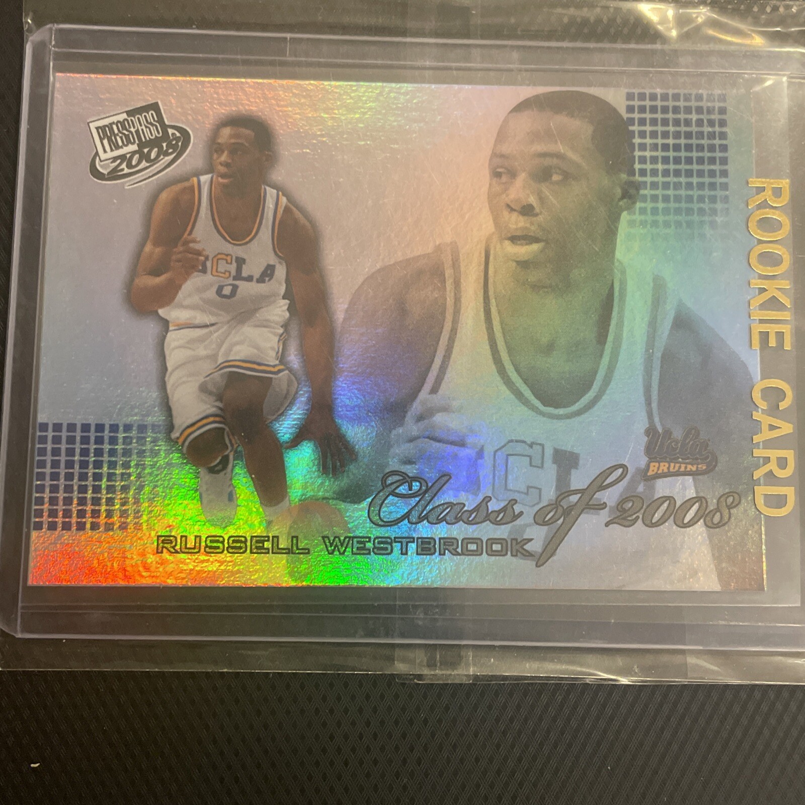 RUSSELL WESTBROOK 2008 Press Pass CLASS OF 2008 #CL5 Rookie Rainbow ...