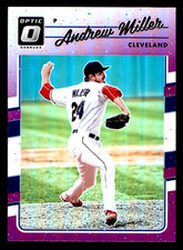 2017 Donruss Optic Andrew Miller Purple Prizm #92 - Cleveland Indians