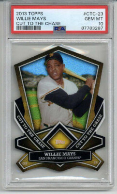 2013 TOPPS CUT TO THE CHASE #CTC-23 WILLIE MAYS CARD GIANTS PSA 10 LOW POP RARE
