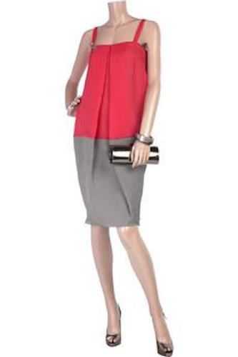 VERA WANG MULTICOLOR JACQUARD SLEEVELESS DRESS SZ 6 $1100* - Picture 1 of 5