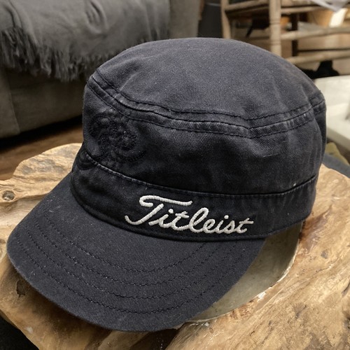 Chapeau cadet femme Titleist brodé noir strapback crochet et boucle rare