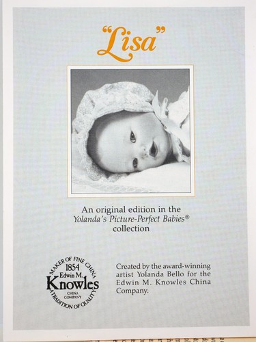 Knowles Yolanda's Picture Perfect Doll 'Lisa' Mint In Box Lisa - Picture 5 of 6