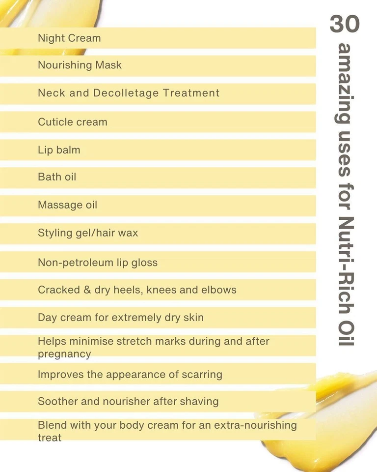 2 x Nutrimetics питательных веществ богатое масло 60 мл Бесплатная доставка RRP $160 совершенно новый в коробке - Изображение 4 из 4