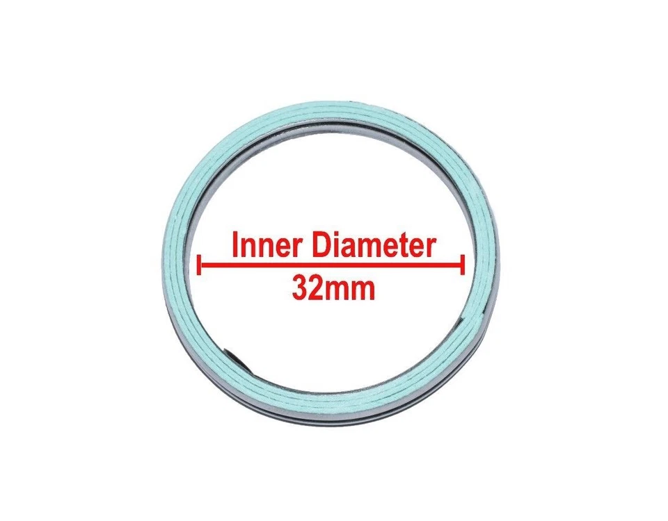 Set of 4 Suzuki New K&L Exhaust Pipe Muffler Header Gasket 0133-031X4 - Image 4 of 4