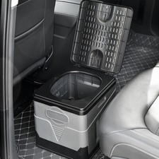 Portable Folding Camping Toilet with Lid Travel RV Car Outdoor Toilet