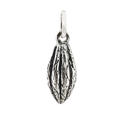 Cacao Pod Cocoa Bean Chocolate Fruit 3D 925 Solid Sterling