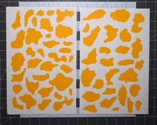 Atac Camo High Heat Vinyl Stencil Kit - 2x 11"x6" Sheets Durable Easy and to Use