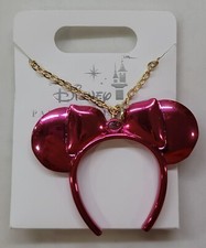 Disney Minnie Mouse Necklace Pink New