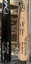 Pete Rose Bud Harrelson signed on the same Bat🔥. Black Bat signed by Sammy Sosa