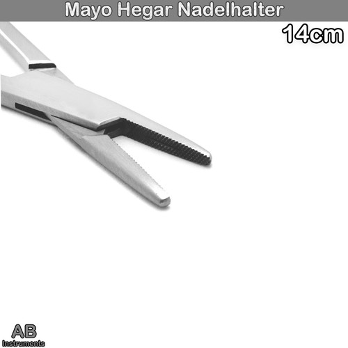 Chirurgische Nadelhalter nach Mayo Hegar Crile Wood Zahn Naht OP Nadeln Halter - Bild 7 von 8