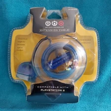 Get Into the Game PlayStation 2 PS2 PS1 Controller Extension Cable 7 Foot Rare