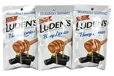 Ludens Cough Drops Honey LICORICE 30ct ( 3 pack ) __